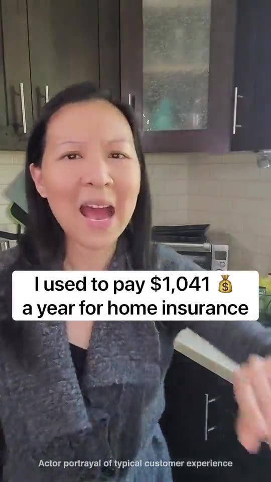Home insurance ad about cutting a $1,041 annual premium